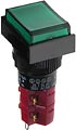 D16LAT1-2ABKG, кнопка с фикс. 250В 5А LED 24В