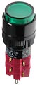 D16LAR1-2ABKG, кнопка с фикс.250В 5А LED 24В